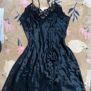 California Dynasty Black Slip On Dress